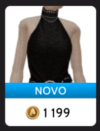 Blusa e gagantillha com tachas de couro da Delirious