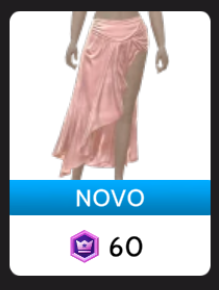 Saia Rosa Drapeada Cloud Nine