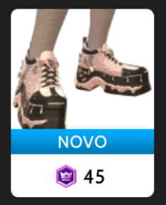 Tênis de Cano Alto Preto e Rosa Cloud Nine