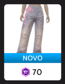 Calça Jeans Larga com Laço Cloud Nine