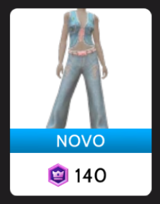 Conjunto Jeans de Verão Envolvente Cruz