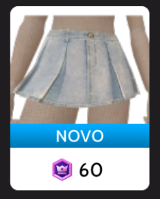 Minissaia Jeans Plissada Cloud Nine