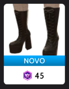Botas Plataforma Ghoul Pretas Delirious