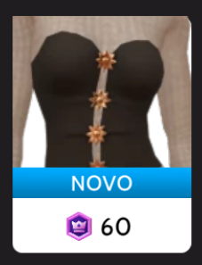 Corpete Preto com Flores Douradas, da Ikon
