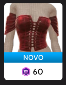 Top Vermelho Drapeado, da Ikon