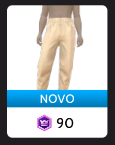 Calça de Ajuste Frouxo Off-white, da Front Row