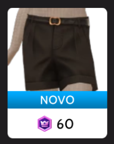 Short com Cinto de Metal de Bronze, da Ikon