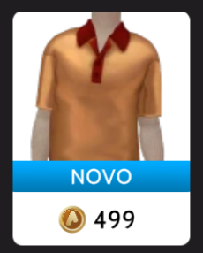 Polo Vermelha e Bronze da Ikon