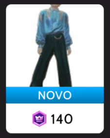 Conjunto de camisa de cetim azul da Cloud Nine