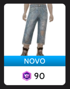 Jeans Cropped com Cristal Cloud Nine