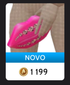 Bolsa "Lábios Diamante Rosa" da Cloud Nine