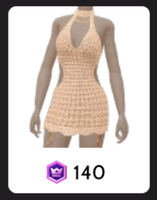 Vestido Curto de Solstício de Crochê Creme da Ikon Elite