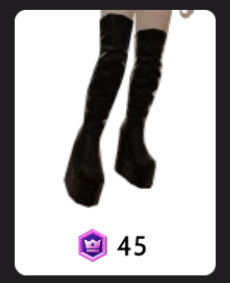 Botas pretas de cano alto Cloud Nine