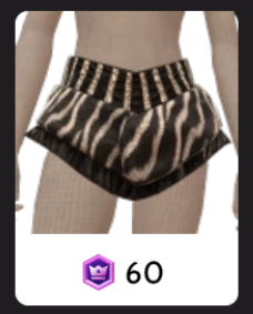 Saia Diamante com Estampa de Zebra, da Ikon Elite