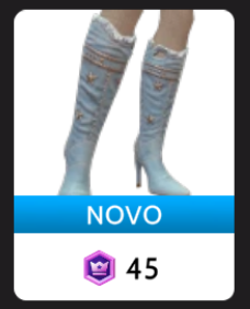 Botas Cowgirl Denim Azul da Cloud Nine
