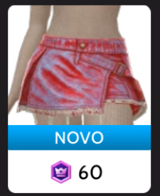 Minissaia Denim Metálica da Cloud Nine