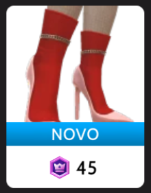 Stilettos de Meias Vermelhas da Cloud Nine