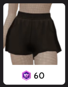 Short Básico Preto com Ranhuras, da Palermo