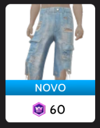 Bermuda Detonada Denim da Cloud Nine