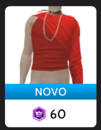 Blusa de Uma Manga Vermelha da Cloud Nine