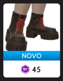 Botas Pretas com Cadarço Vermelho da Cloud Nine