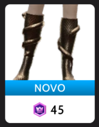 Botas de Salto Alto em Cobra Métalica, da Delirious