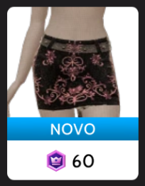 Minissaia com Flor Boho Gótica, da Delirious