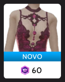 Top Cropped Roxo de Veludo Gótico, da Delirious