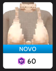 Blusa de Gola Alta Creme Pixelada Ikon