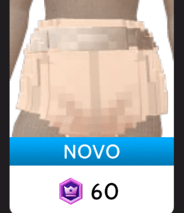 Shorts Creme Pixelado com Cinto Disco Ikon