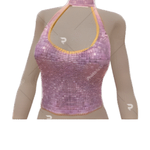 Top Halter Lilรกs Brilhante Disco Cloud Nine