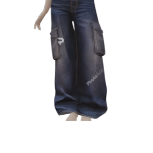 Calรงa Jeans Cargo Baggy Azul-escuro USAesthetics