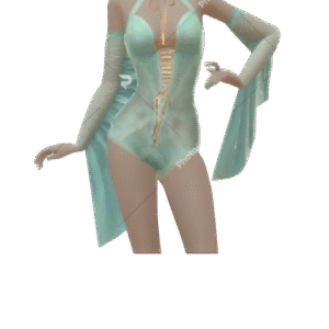 Body Angelical de Renda Azul-Cรฉu Cloud Nine