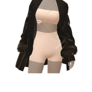 Jaqueta Preta Oversized Casual Yume