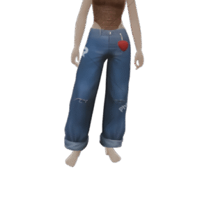 Body Sem Alรงas de Oncinha com Calรงa Jeans Boyfriend Azul da Drop Science