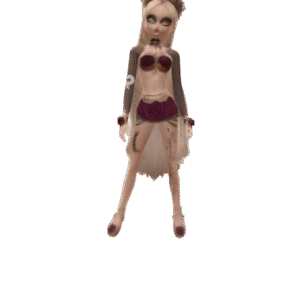 Traje de Boneca Roxo Anoitecer de Fogo, da Ikon Elite