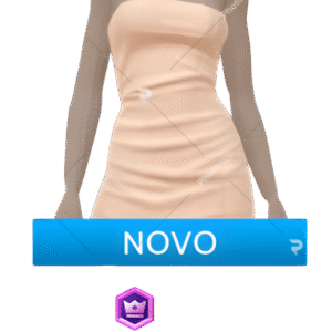 Minivestido tubinho de couro branco da Drop Science