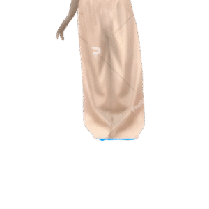 Calças largas com cordão branco da Drop Science