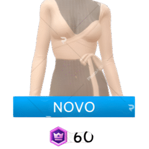 Blusa transpassada em algodão branco da Cloud Nine