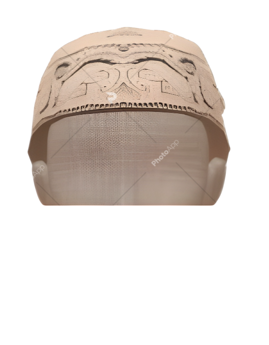 Bandana branca com estampa caxemira da USAesthetics