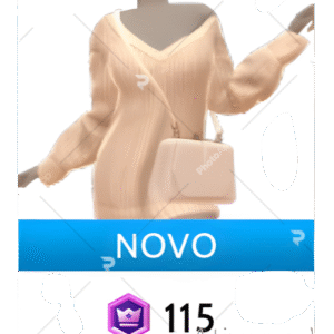 Vestido de malha folgado da Front Row