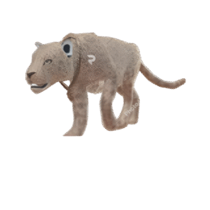 Onça Prateada com Diamantes