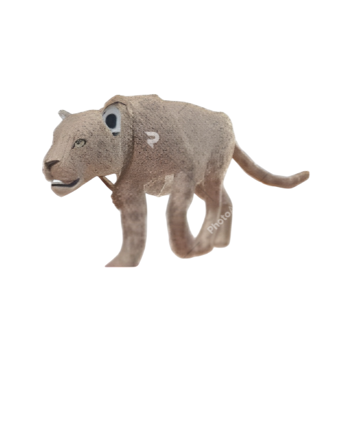 Onça Prateada com Diamantes