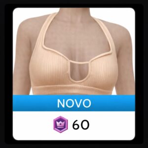 Top Bralette Canelado Creme Front Row