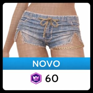 Bermuda de Brim com Corrente Luz da Swirlie da Drop Science