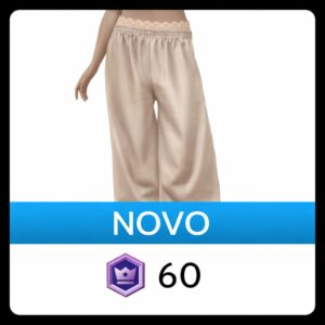 Calça Folgada Cinza com Laço da Swirlie da Drop Science