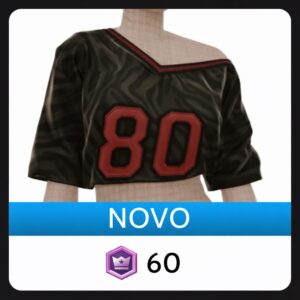 Blusa Cropped Frenesi dos Anos 80 de Zebra da Front Row