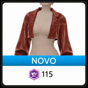 Jaqueta Metálica Vermelho Vinho Front Row